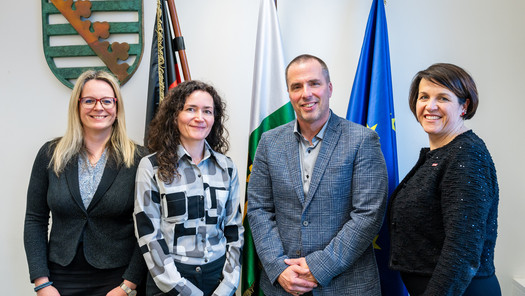 Katrin Sonntag, Constanze Geiert, Thomas Porr, Tanja Romstedt v.l.n.r